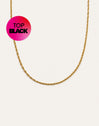 Spinning Rope Chain Gold Necklace