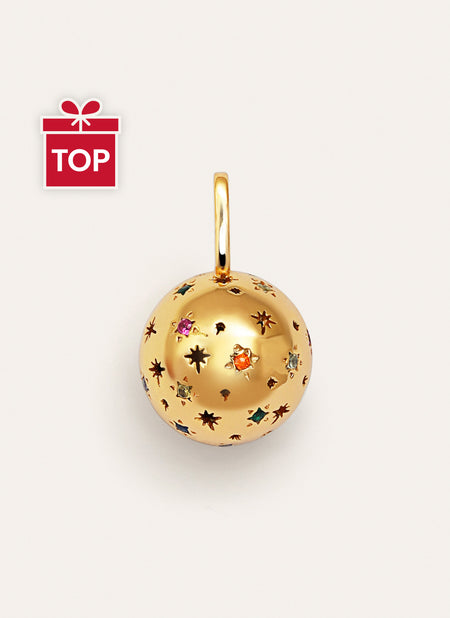 Engelsrufer-Charm, vergoldet