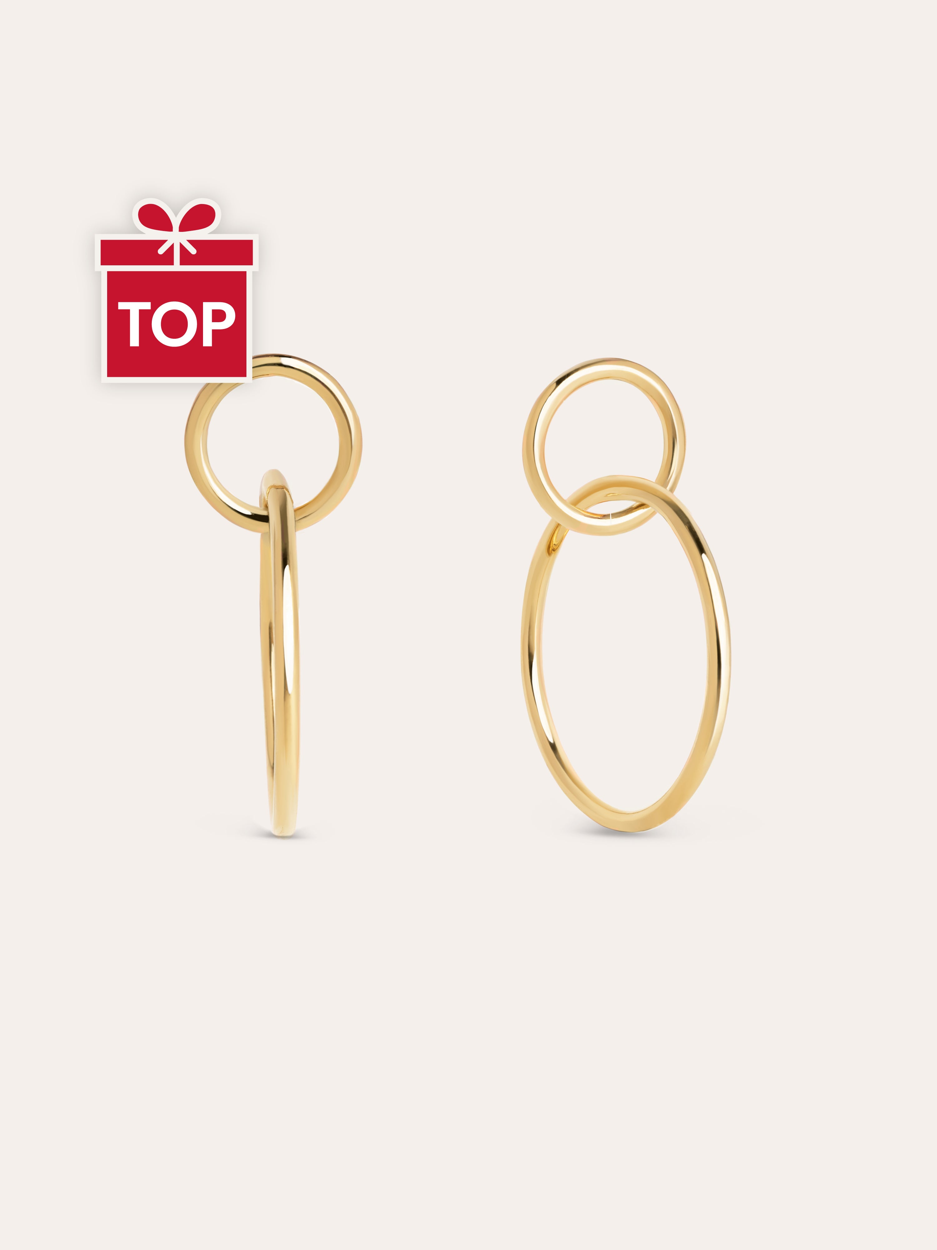 Sister Ohrringe vergoldet