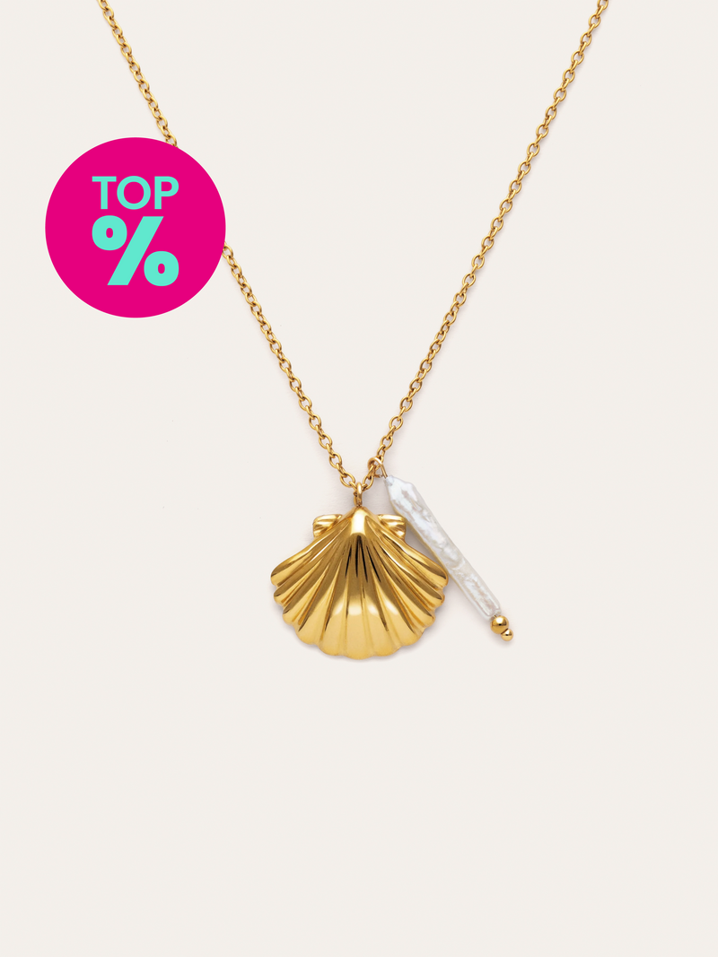 Collar Irida Acero Baño Oro