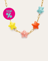 Colar Estrela do Mar Chic Cor Aço Banho Ouro
