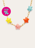 Starfish Chic Color Necklace Steel Gold Plated