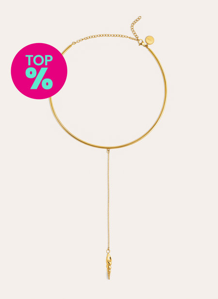 Choker Ítaca Aço Banho Ouro