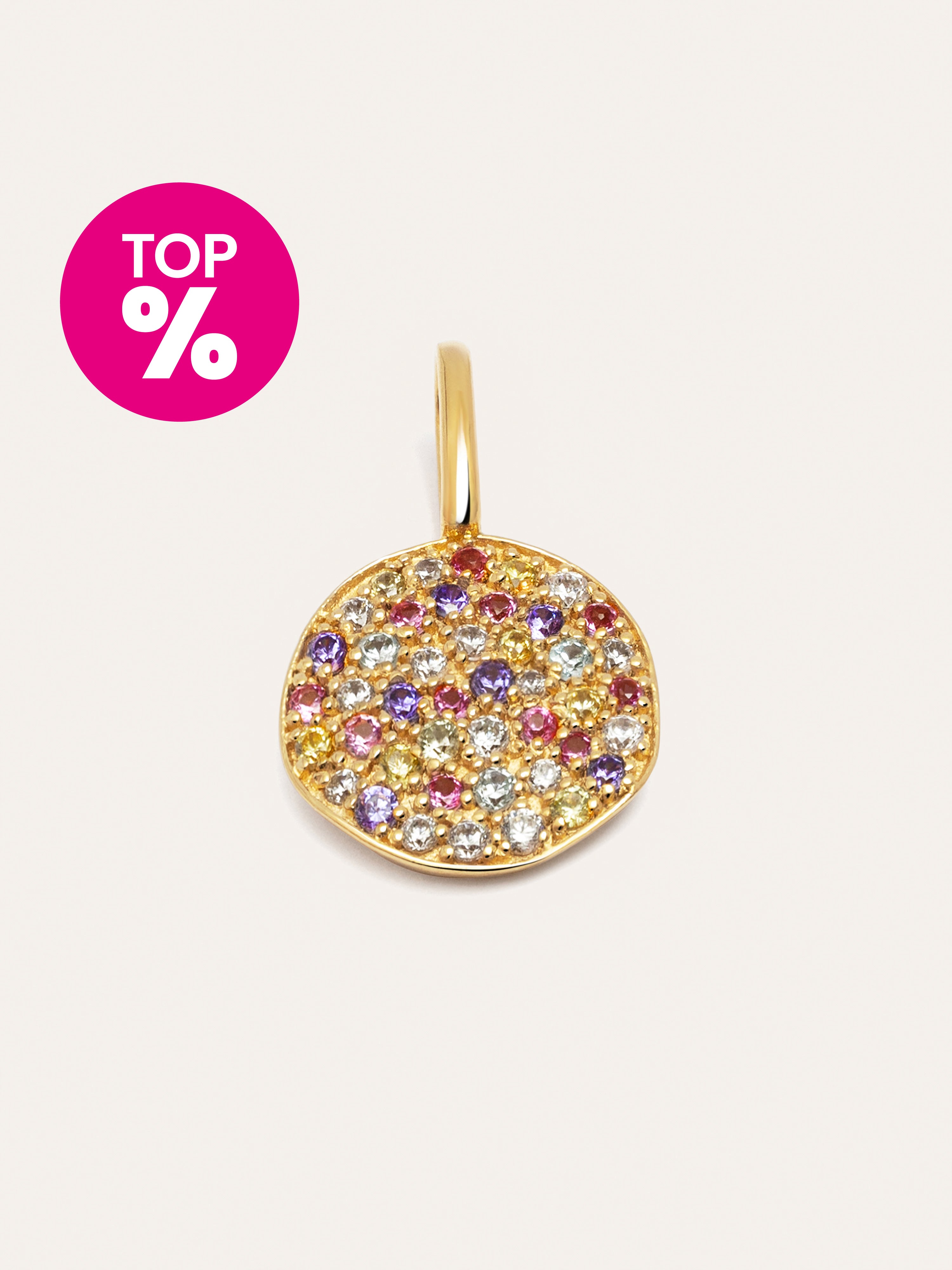 Charm Stellar Colors Plata Baño Oro