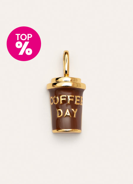 Coffee Gold Charm