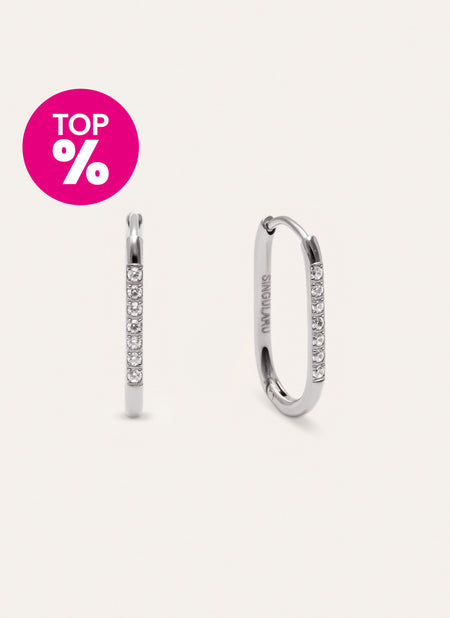 Bibi Stainless Steel Hoop Earrings