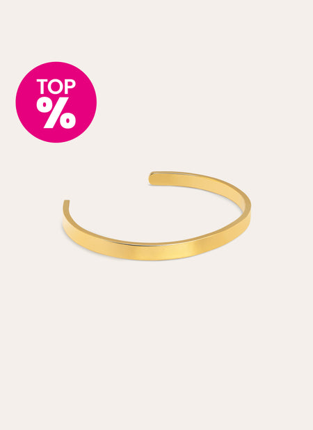 Plate Stainless Steel Gold Bracelet 