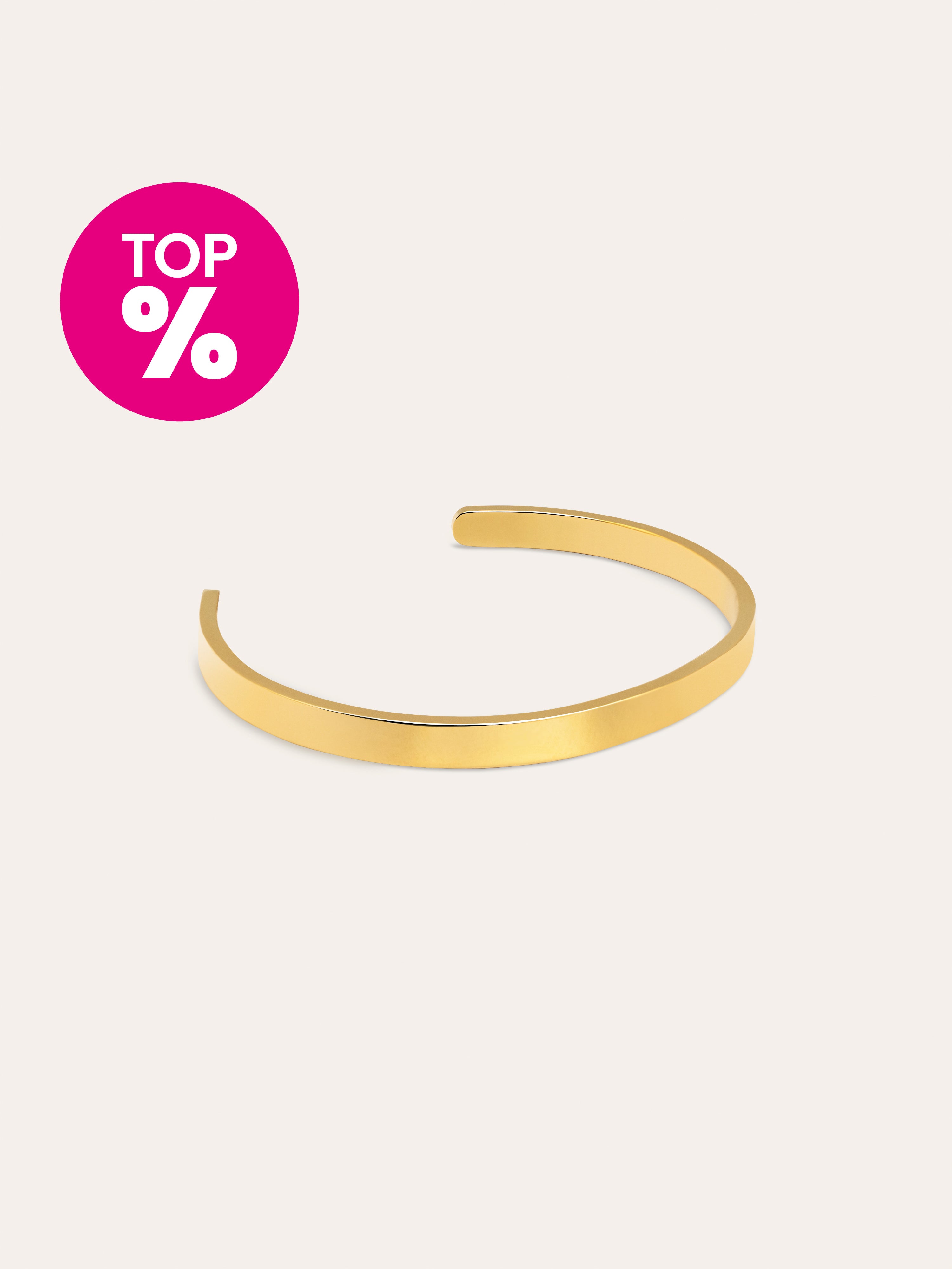 Plate Stainless Steel Gold Bracelet 