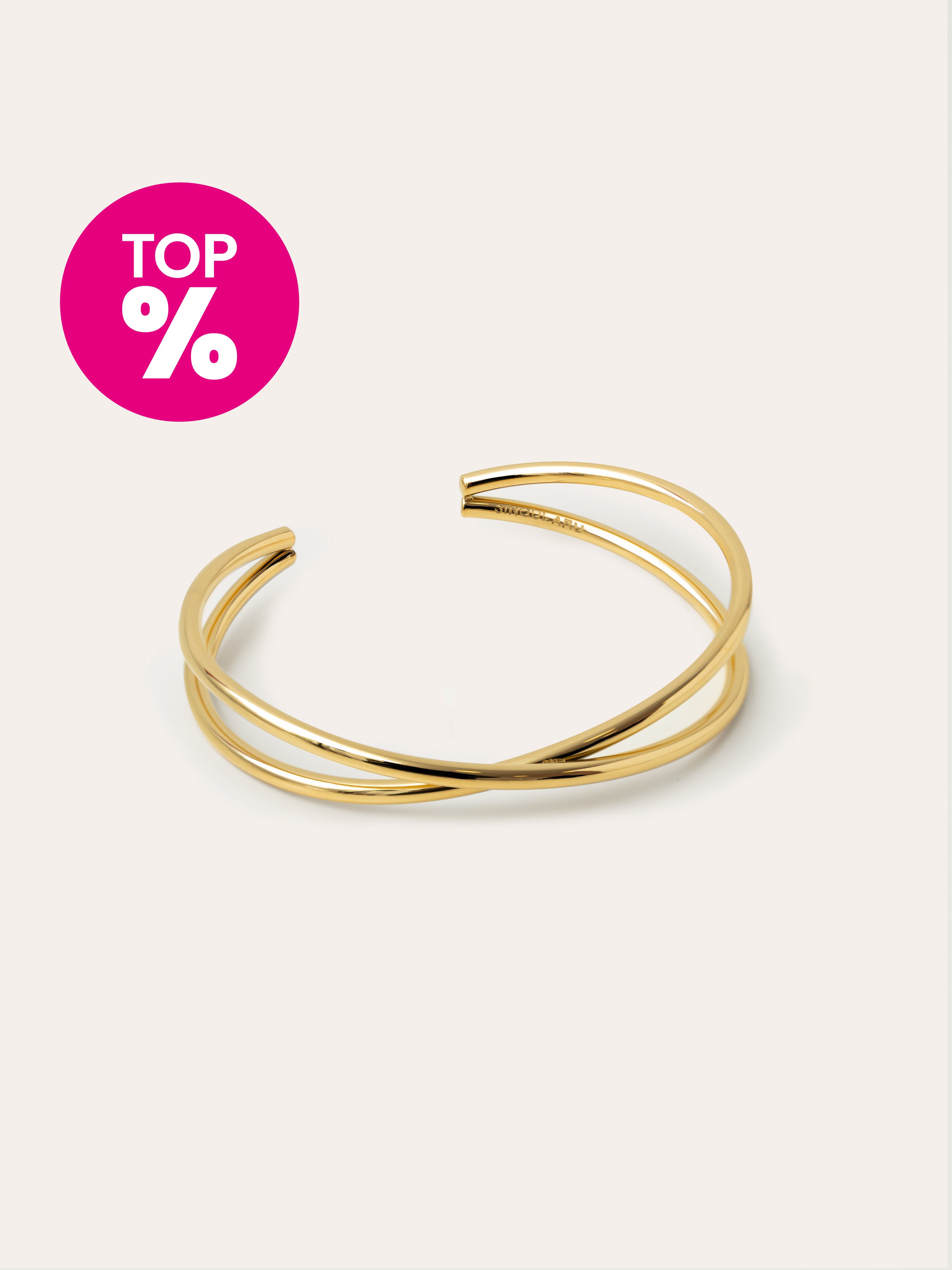 Cross Stainless Steel Gold Bracelet