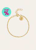 Pulsera Pebbles Baño Oro