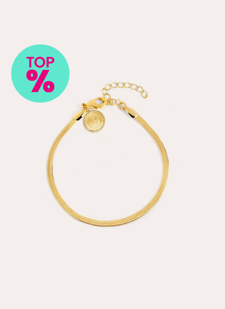 Lisse S Gold-Plated Steel Bracelet