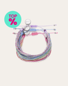 Set of 3 Sunset Spark Steel Bracelets