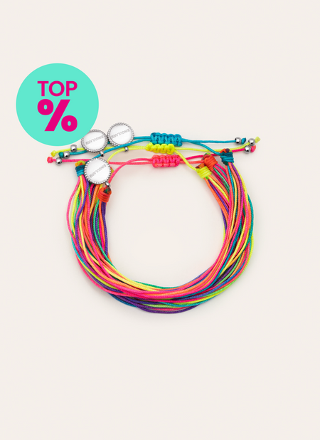 3 Pack Rainbow Fruits Stainless Steel Bracelets