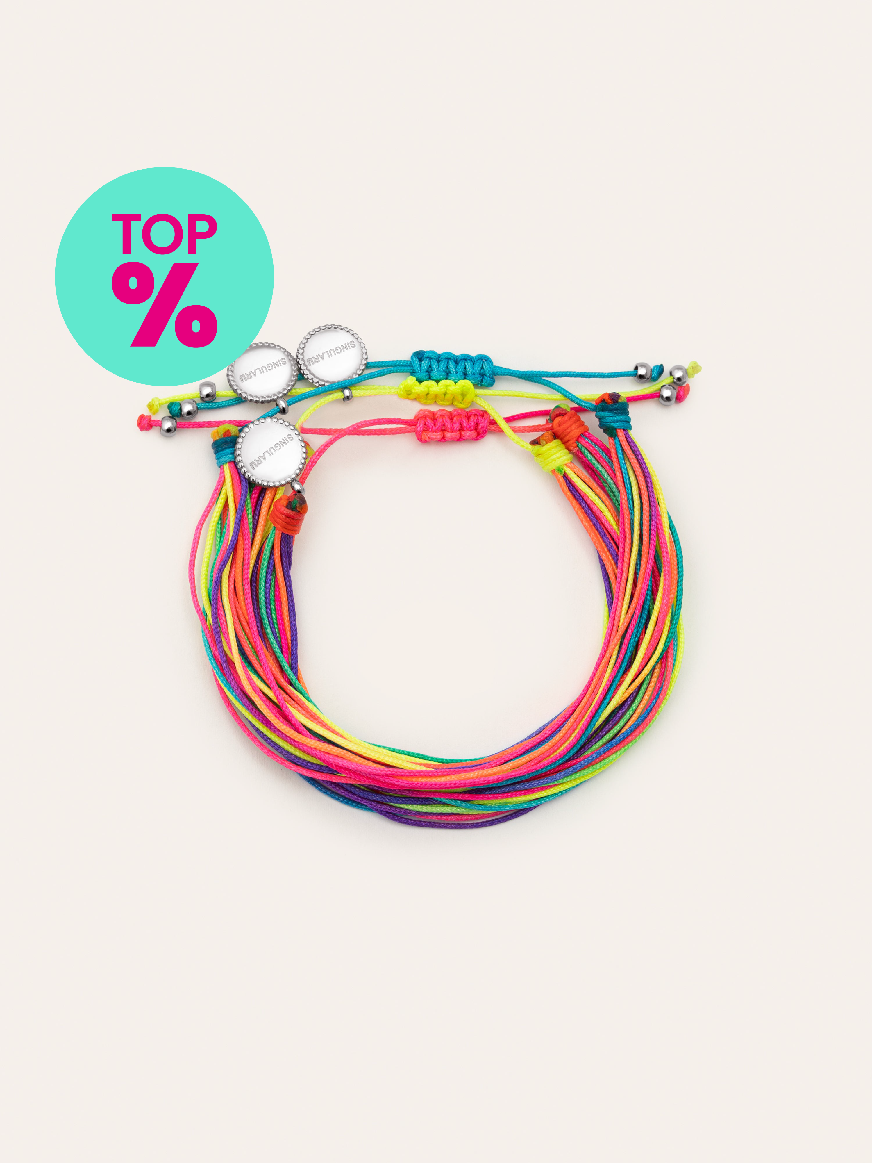 3 Pack Rainbow Fruits Stainless Steel Bracelets