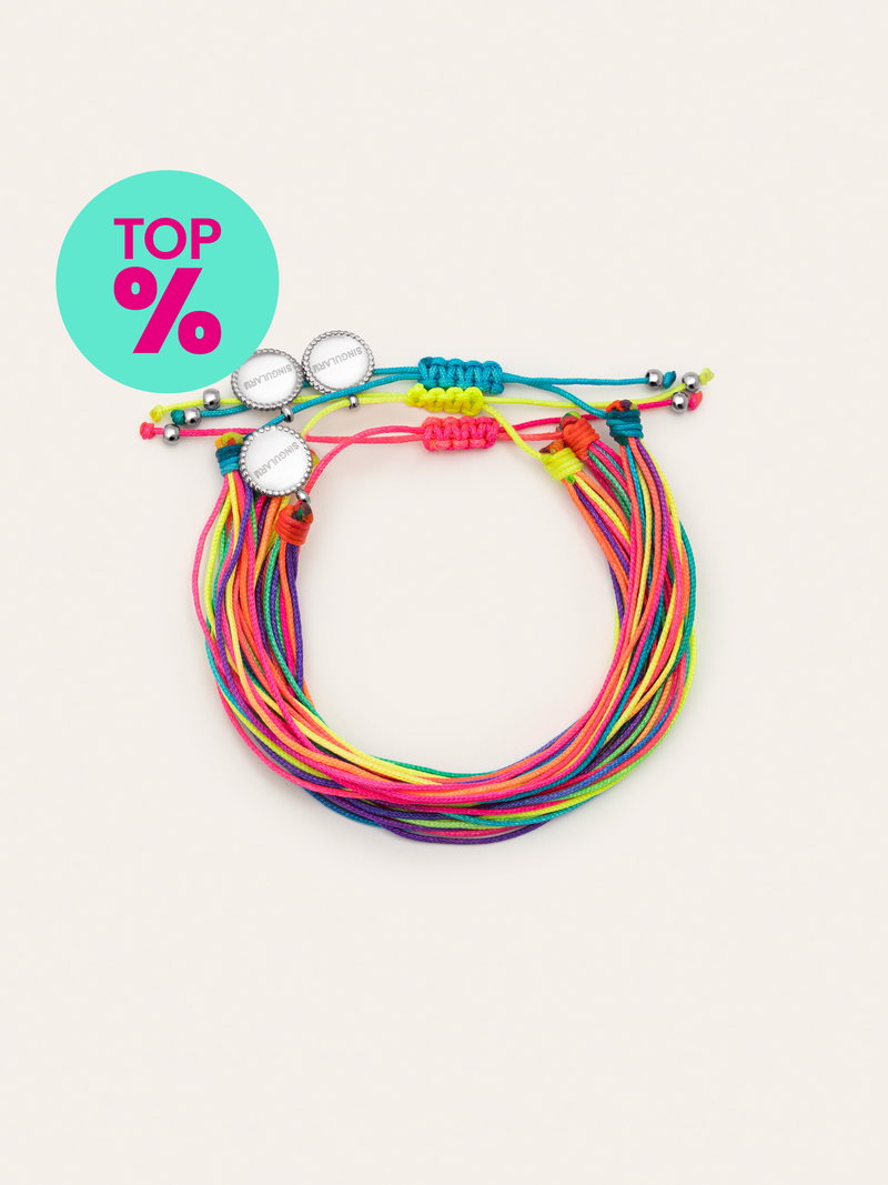 3 Pack Rainbow Fruits Stainless Steel Bracelets