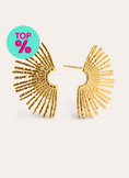 Sunbeam Stainless Steel Gold Earrings