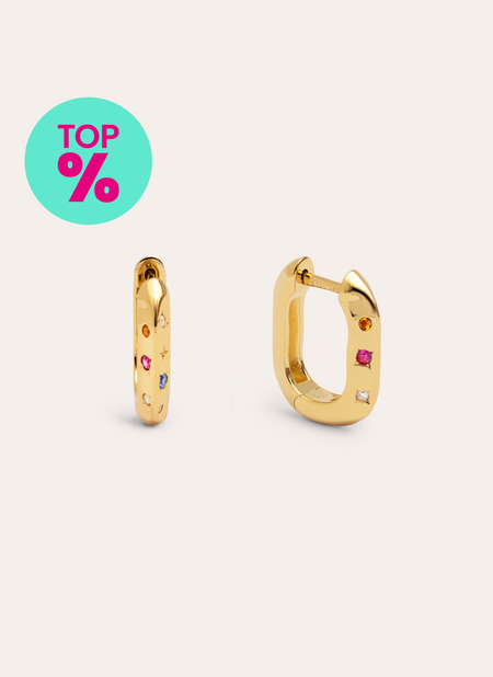 Pendientes Aro Starla Baño Oro