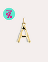 Charm Letter XL 18kt Gold Plated