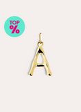 Charm Letter XL 18kt Gold Plated