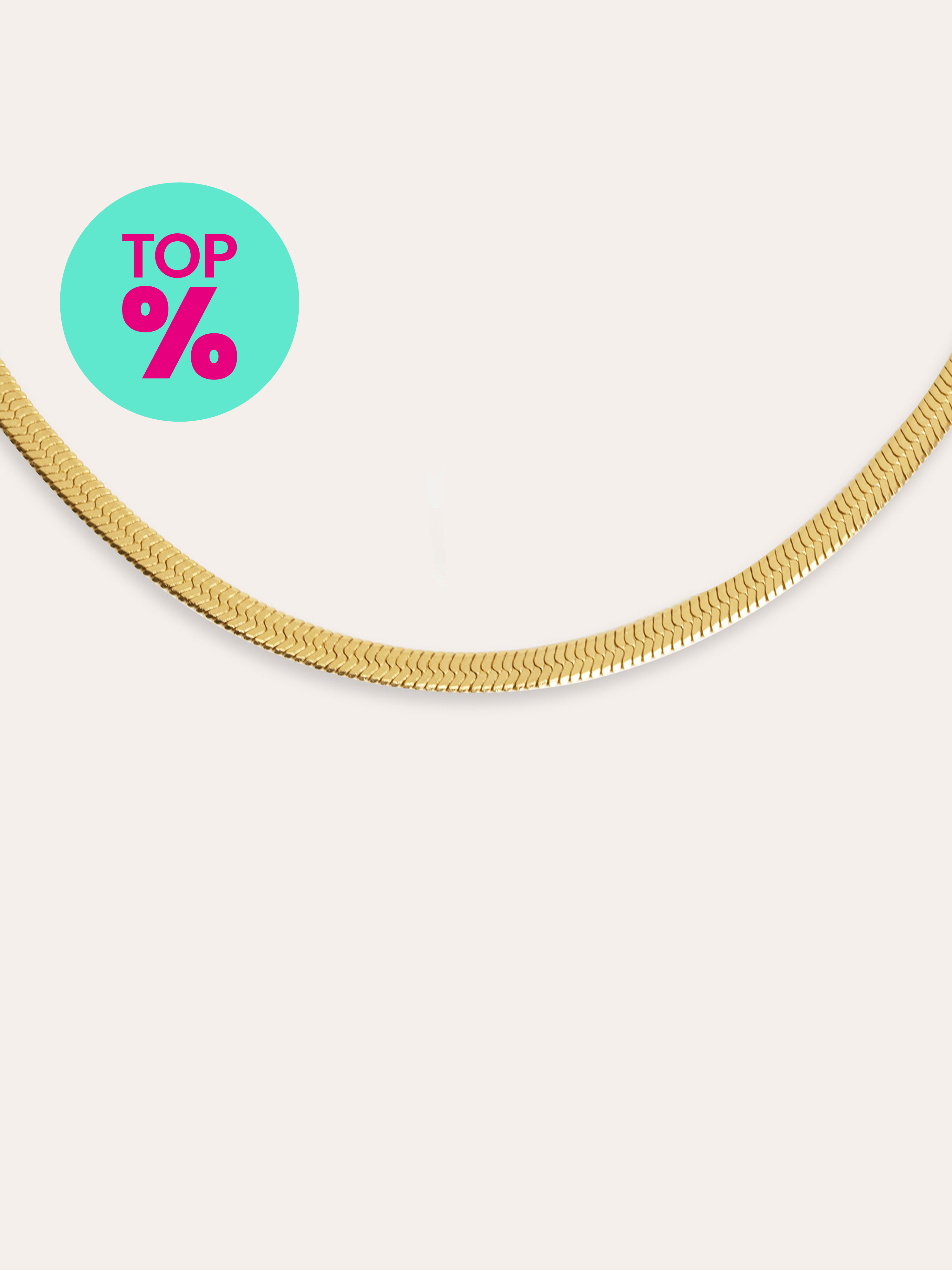 Lisse S Gold-Plated Stainless Steel Necklace