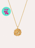 Solstice Sun Necklace 18kt Gold Plated