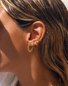 Boucles D’oreilles Créoles L Colors Plaqué Or