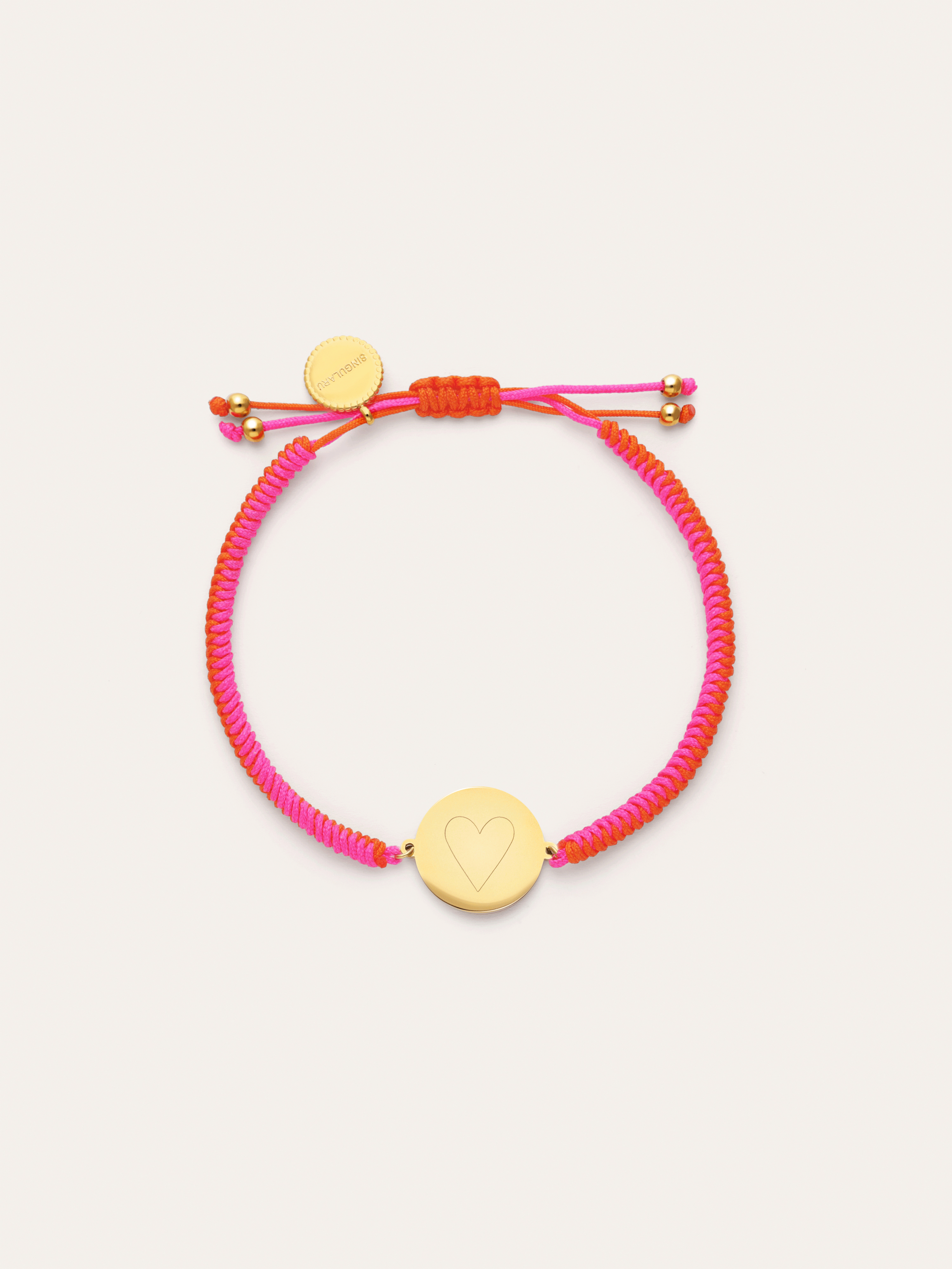 Pulseira Personalizada Moon Pôr do Sol Néon Aço Banhado a Ouro