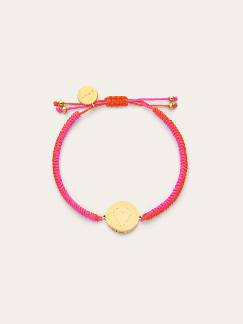 Pulseira Personalizada Moon Pôr do Sol Néon Aço Banhado a Ouro