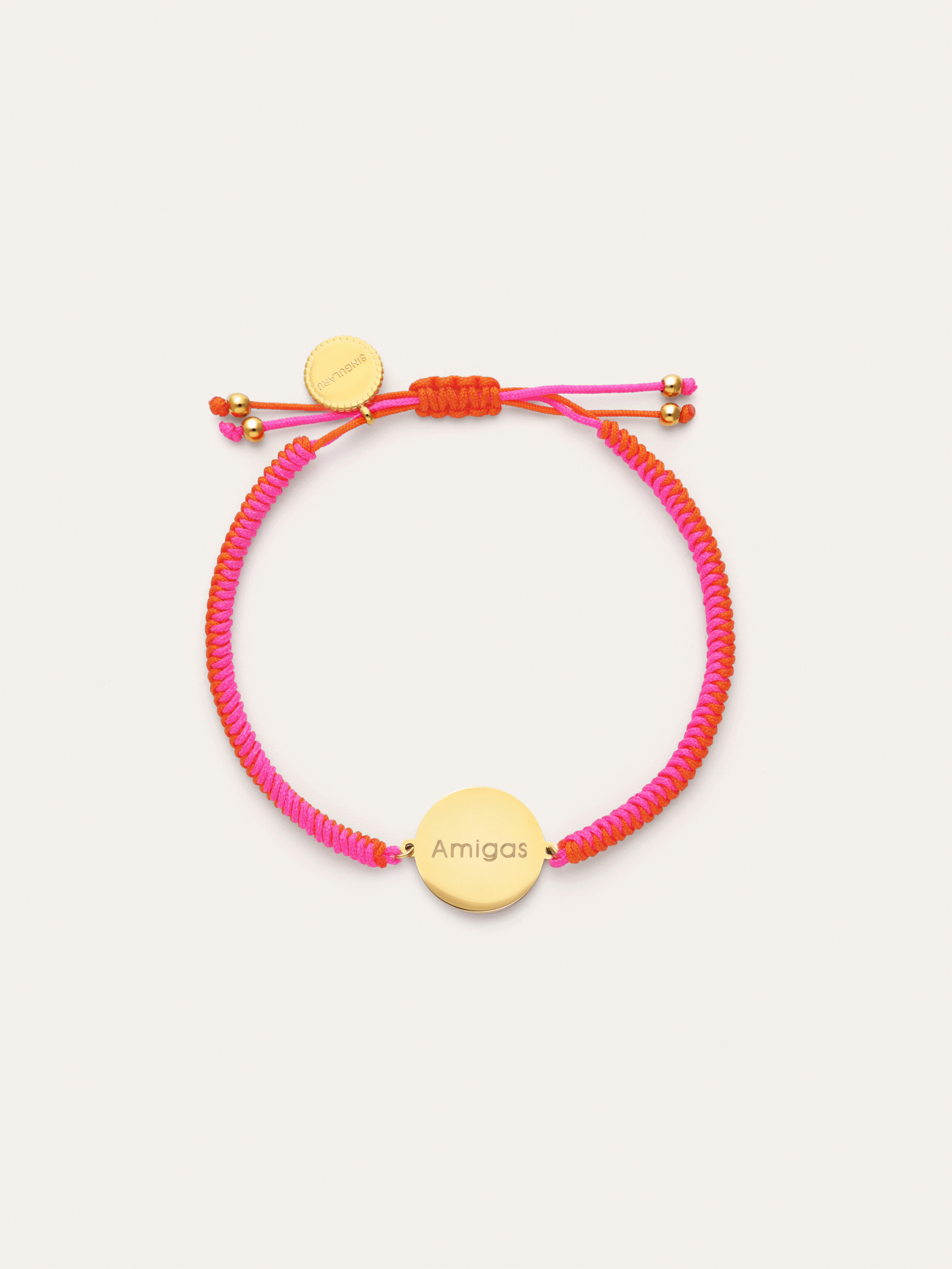 Pulseira Personalizada Moon Pôr do Sol Néon Aço Banhado a Ouro