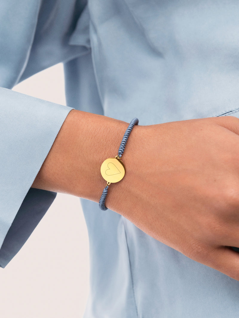 Pulseira personalizada Moon Marea em Aço com banho de Ouro