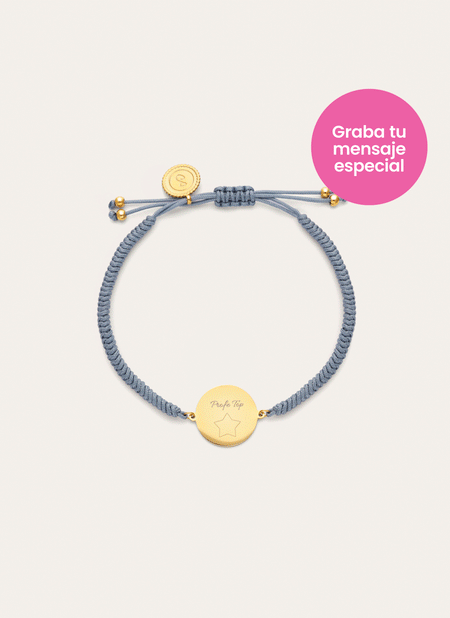 Pulseira personalizada Moon Marea em Aço com banho de Ouro
