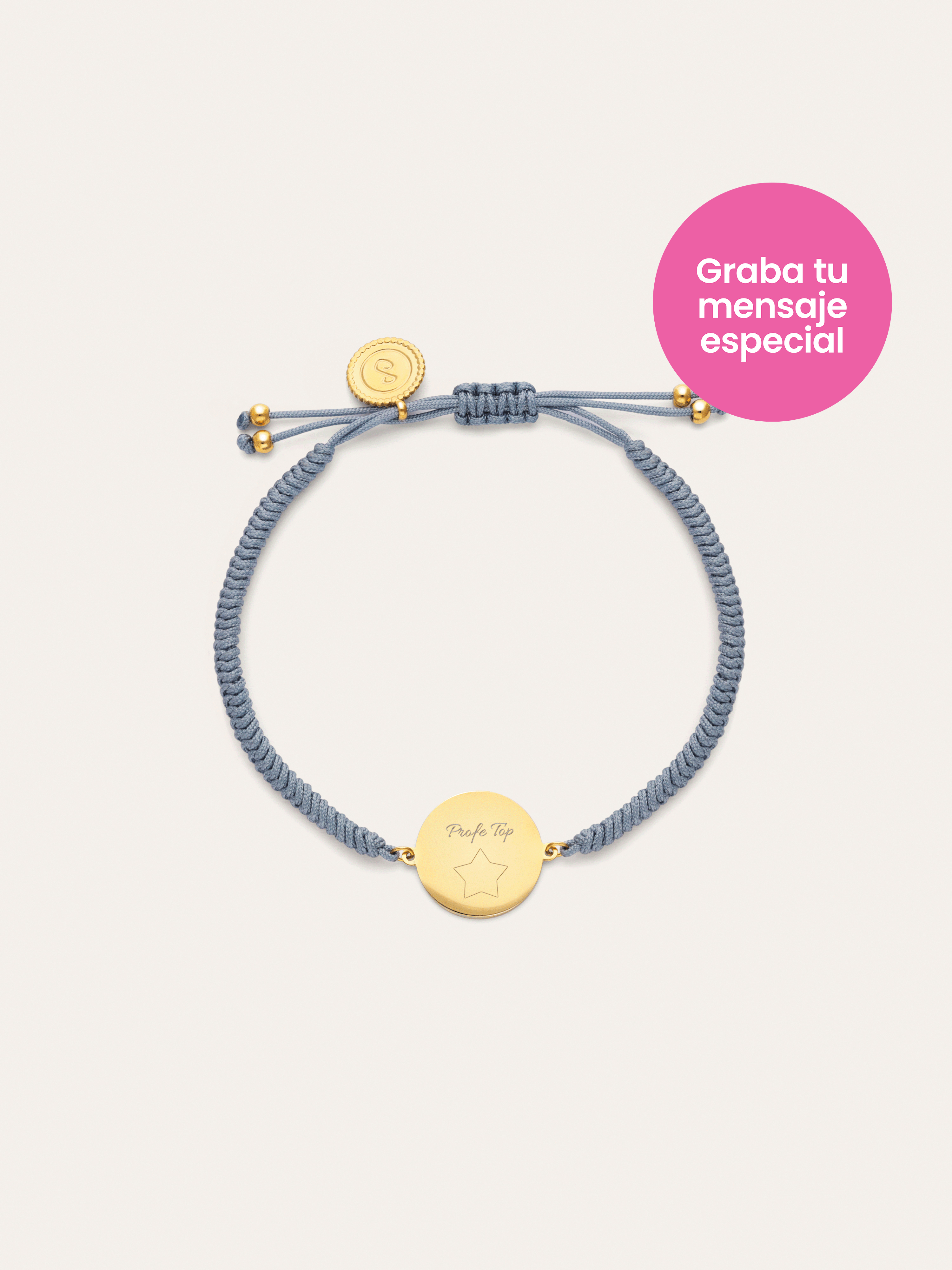 Pulseira personalizada Moon Marea em Aço com banho de Ouro
