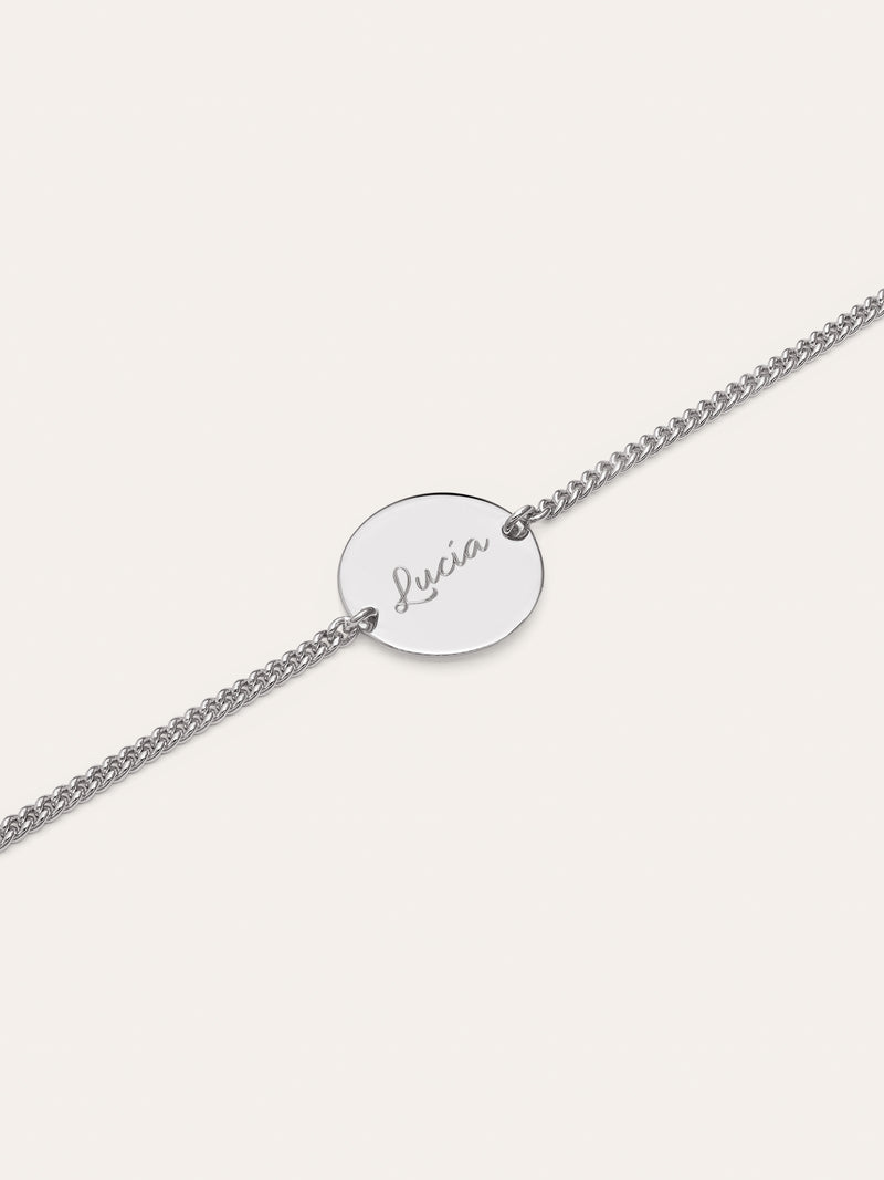Pulsera Personalizada Little Moon Plata