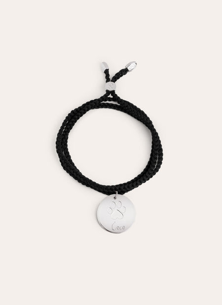 Footprint Personalized Silver Bracelet