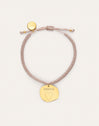 Personalisierbares Armband Medaillon Organic Rose Stahl Vergoldet
