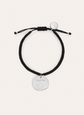 Pulsera Personalizada Medallón Organic Negro Acero