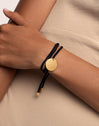 Dream Black Personalized Gold Bracelet