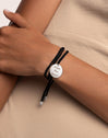 Pulsera Personalizada Dream Negra Plata