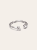 Personalisierter Ring Letter Spark aus Stahl