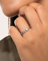Anello Personalizzato Letter Spark Acciaio