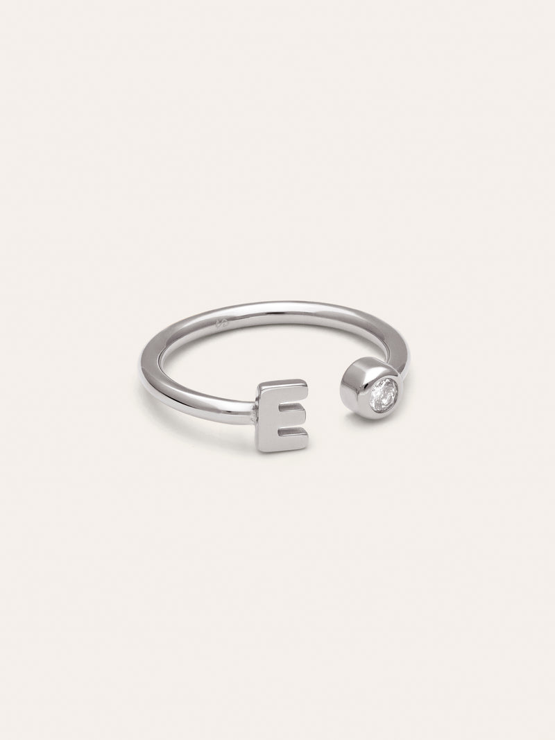 Anello Personalizzato Letter Spark Acciaio