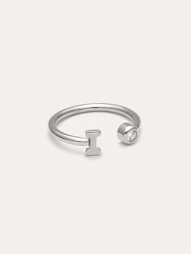 Anello Personalizzato Letter Spark Acciaio