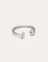 Anello Personalizzato Letter Spark Acciaio