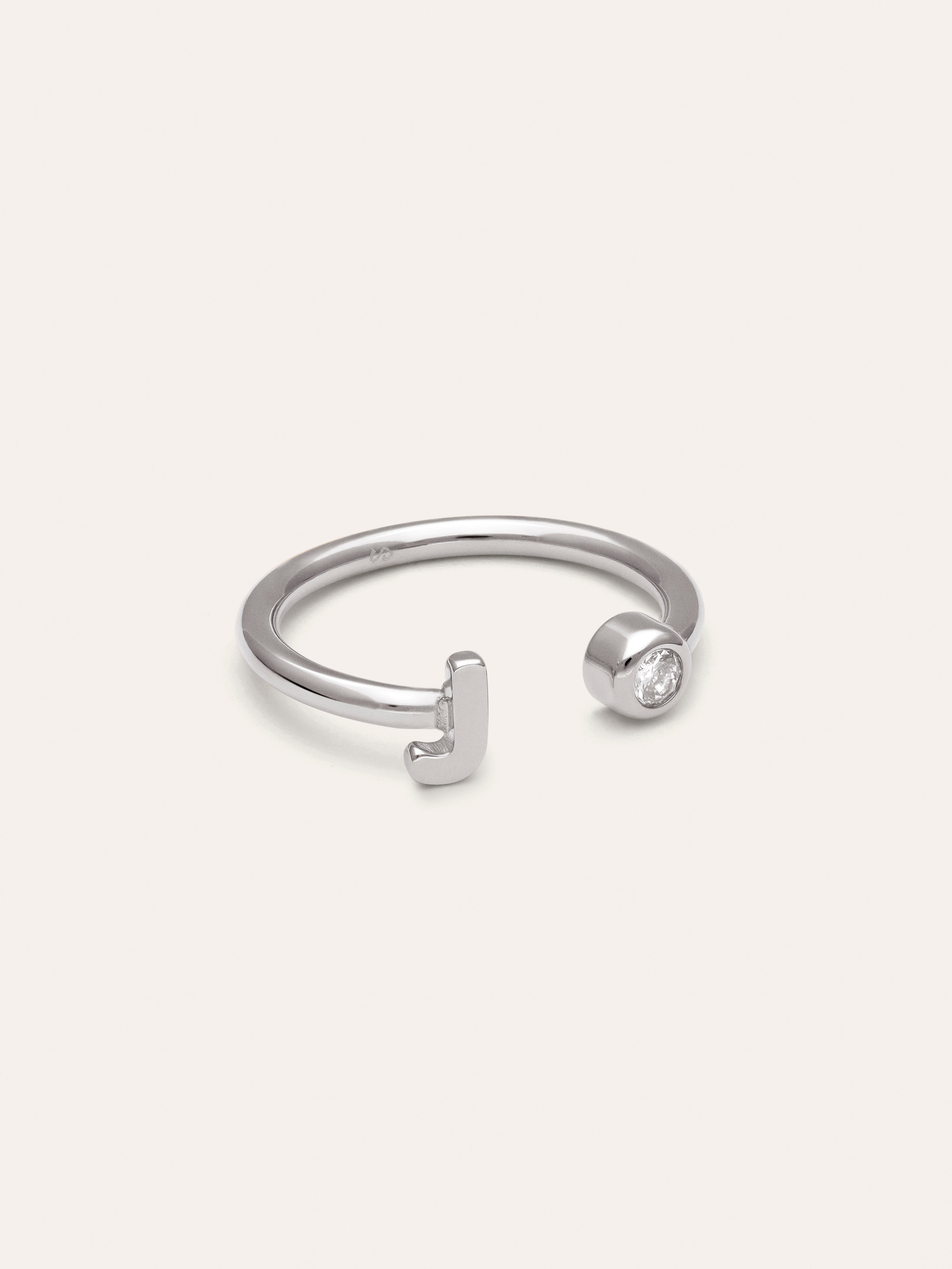 Anello Personalizzato Letter Spark Acciaio
