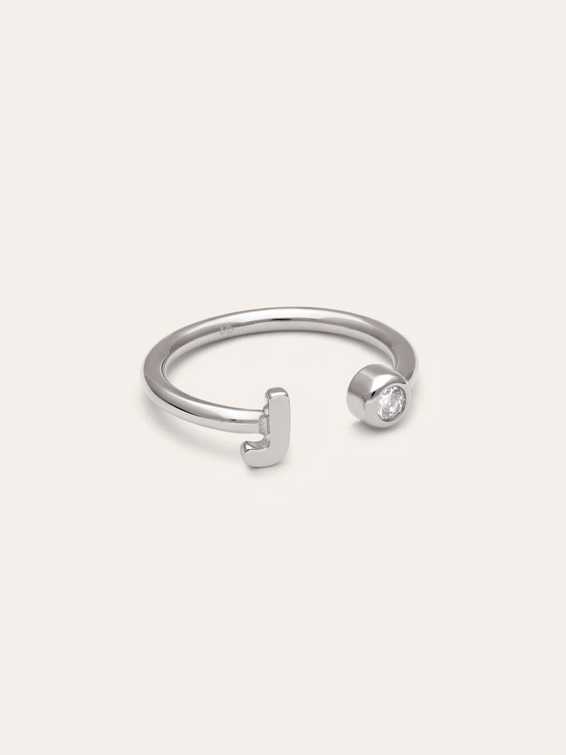 Anello Personalizzato Letter Spark Acciaio