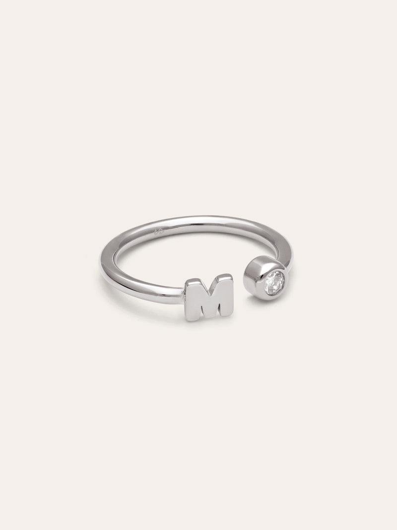 Anello Personalizzato Letter Spark Acciaio