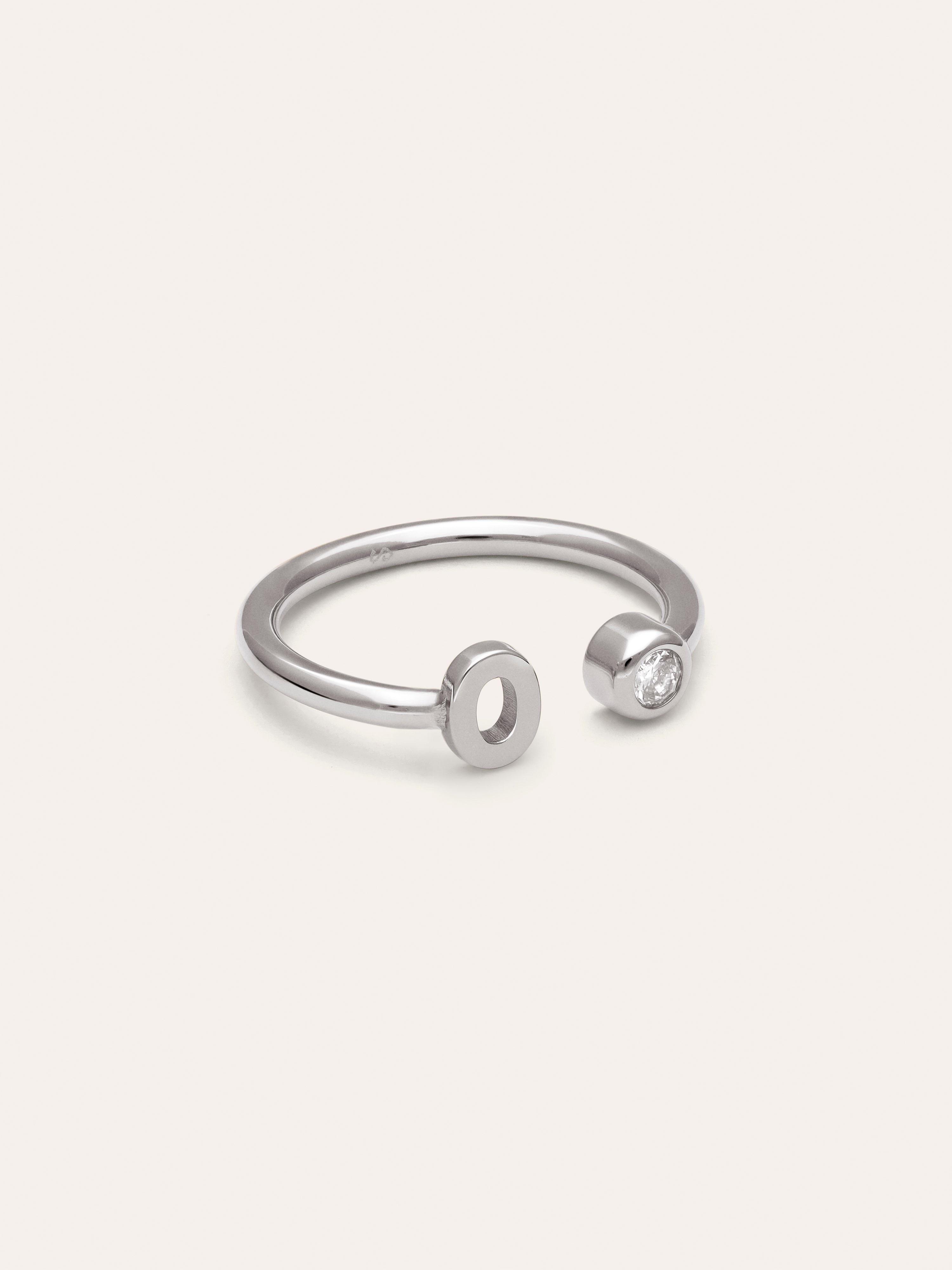 Anello Personalizzato Letter Spark Acciaio