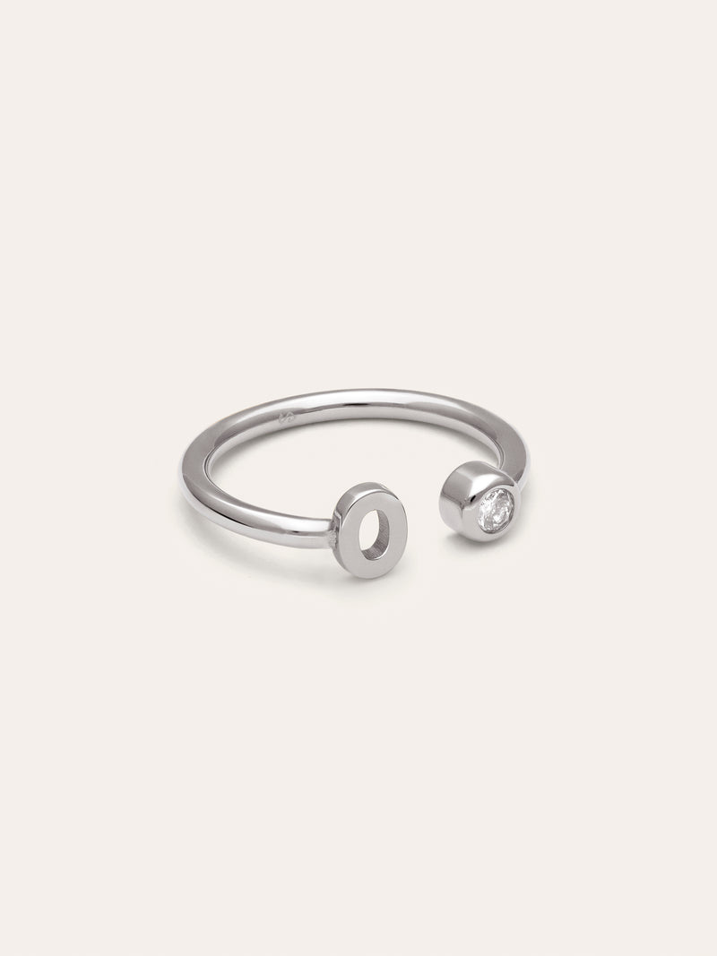 Anello Personalizzato Letter Spark Acciaio