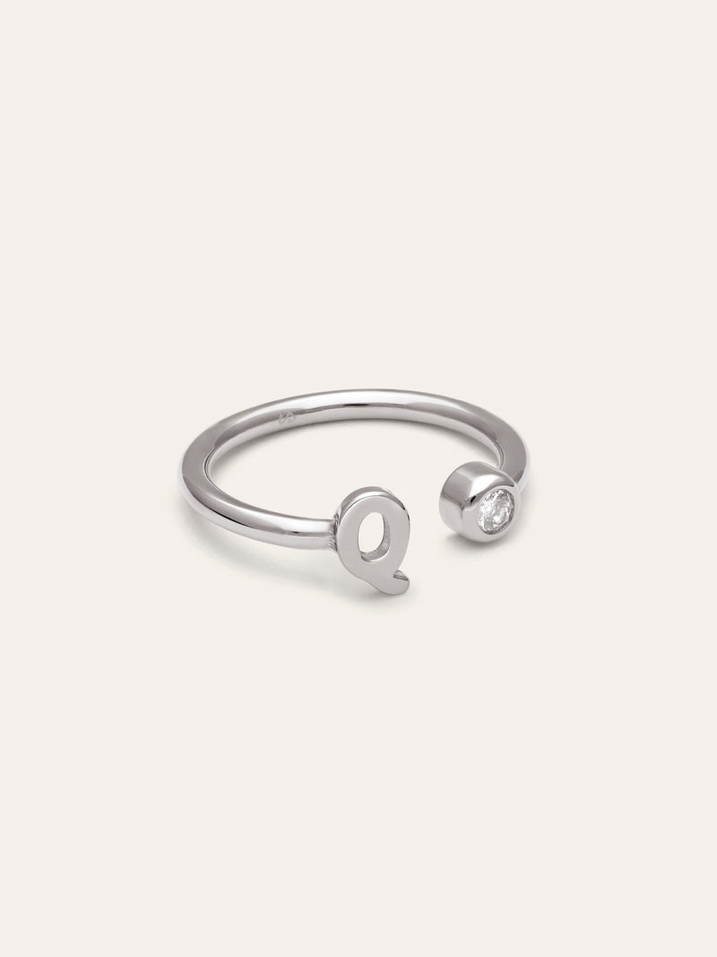 Anello Personalizzato Letter Spark Acciaio