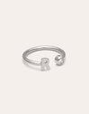 Anello Personalizzato Letter Spark Acciaio